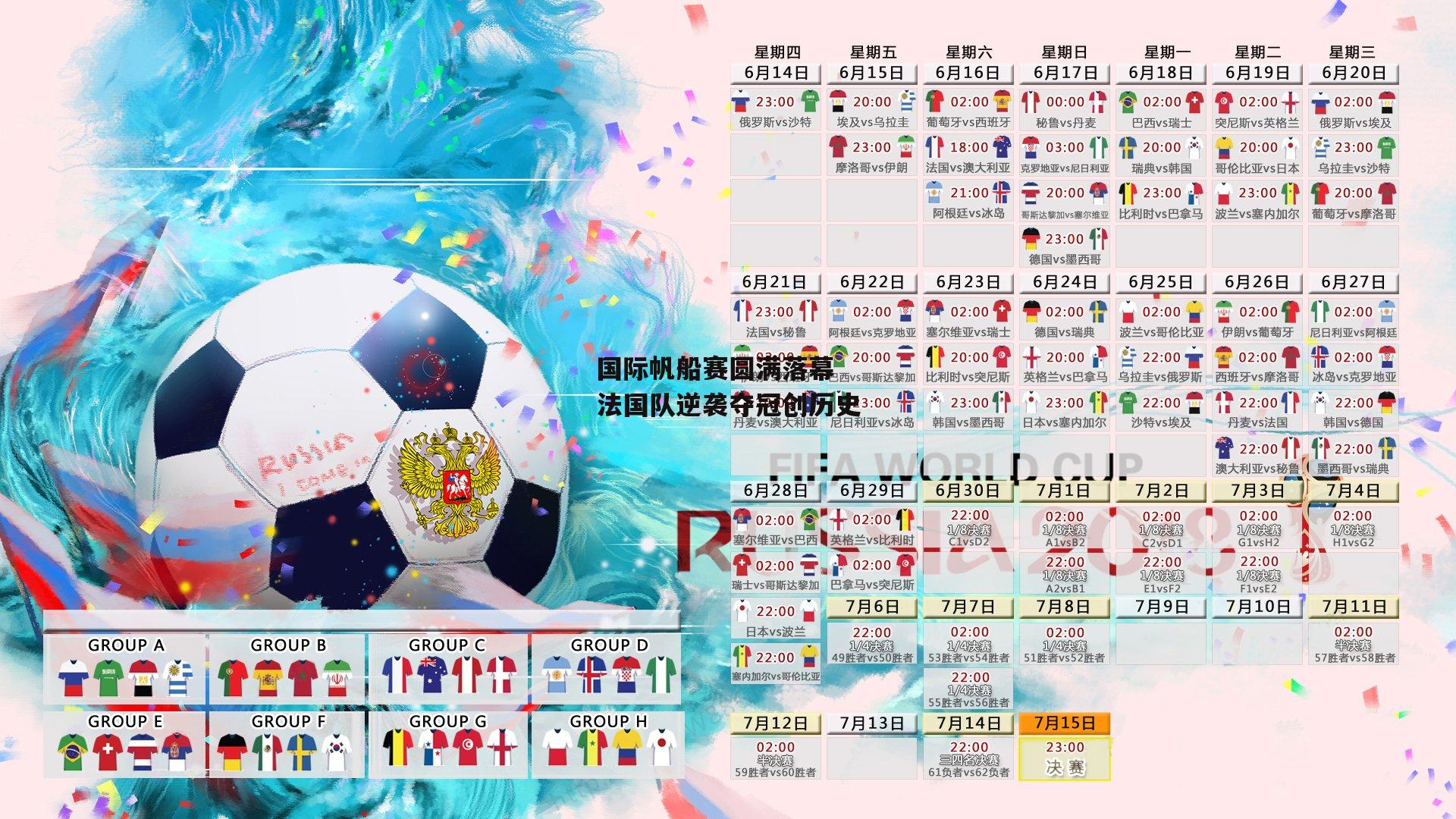 国际帆船赛圆满落幕 法国队逆袭夺冠创历史